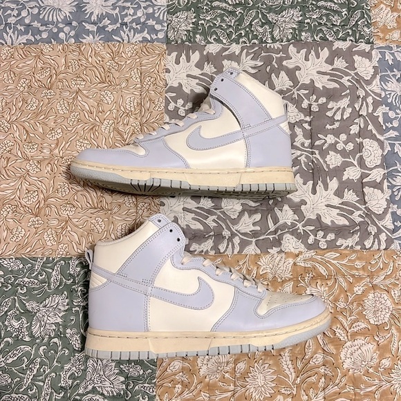 Nike Dunk High Sail Football Grey Nike High-Top Sneakers Size 8 - Picture 11 of 14